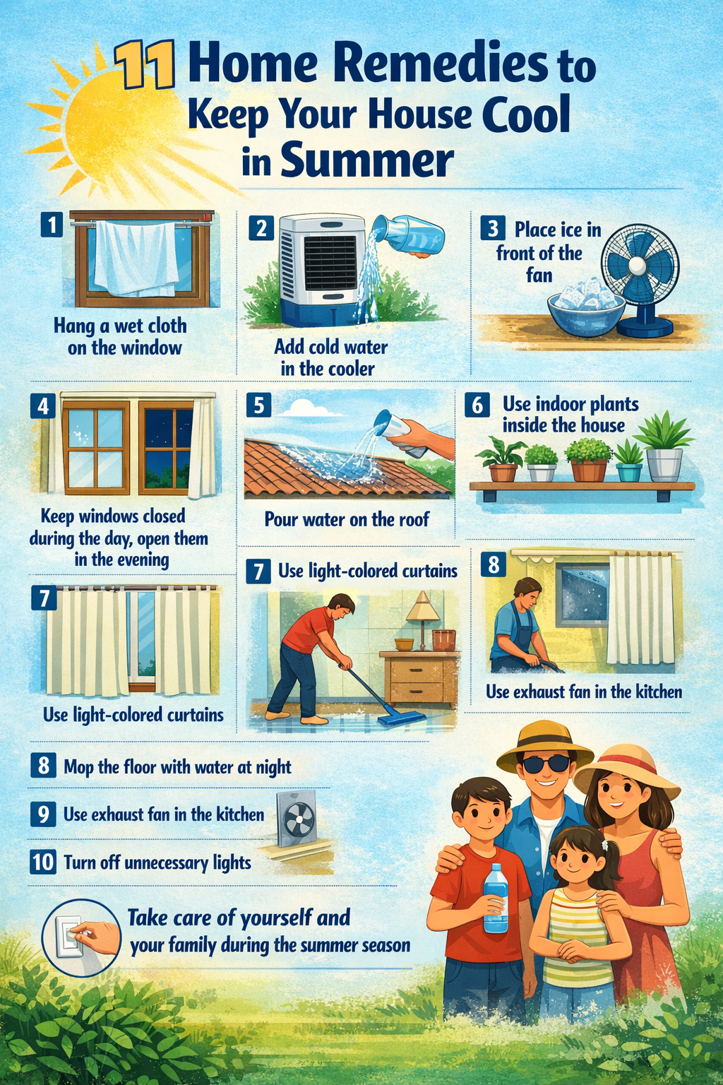 उन्हाळ्यात घर थंड ठेवण्यासाठी घरगुती उपाय; नागरिकांसाठी उपयुक्त मार्गदर्शन: Tips to keep home cool in summer