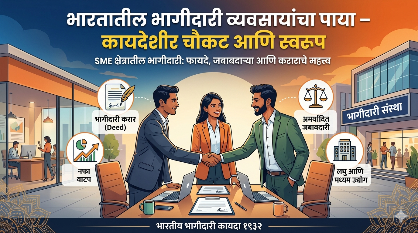 भारतातील भागीदारी व्यवसायांचा पाया – Indian Partnership Act, 1932