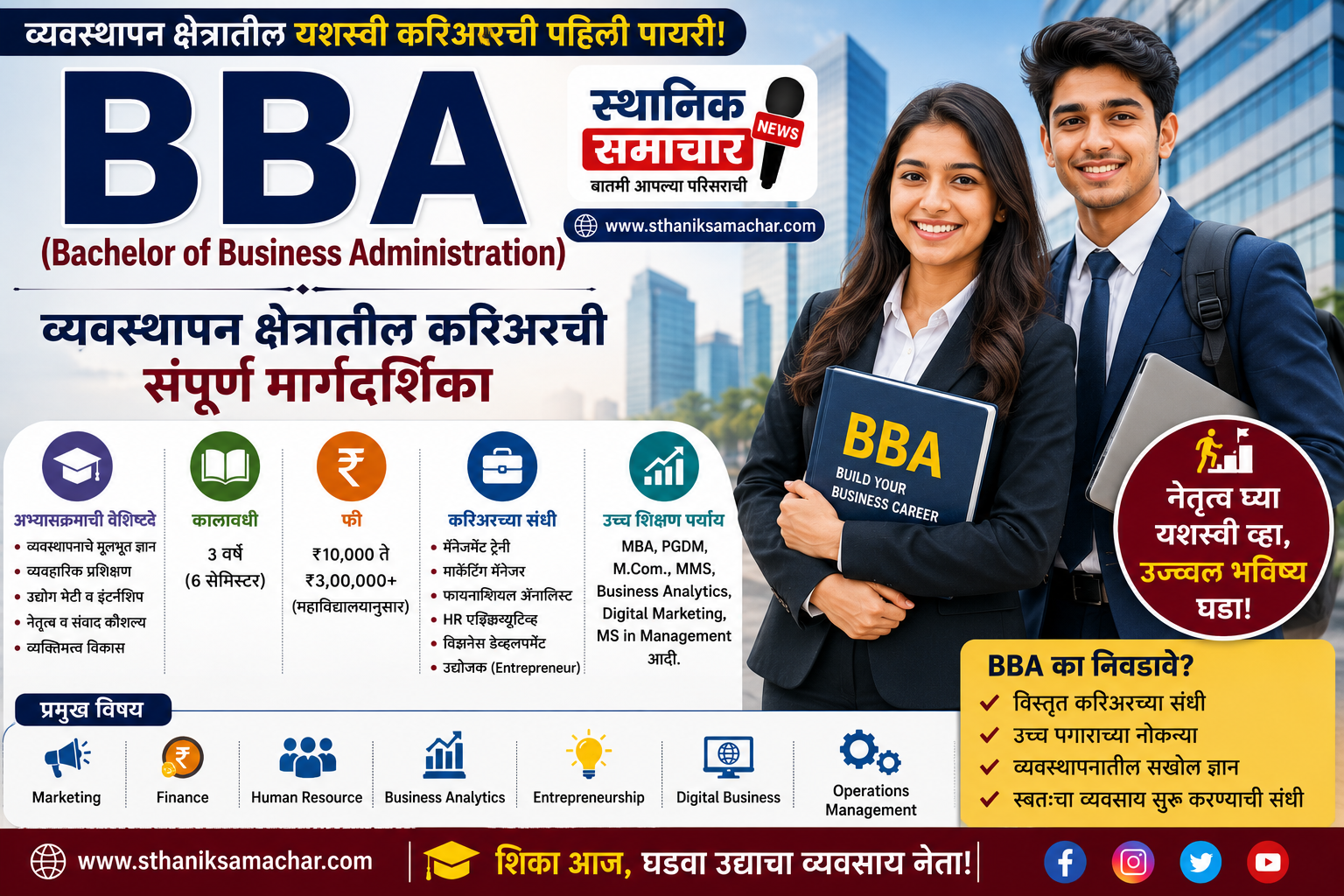 BBA (Bachelor of Business Administration) : व्यवस्थापन क्षेत्रातील यशस्वी करिअरची पहिली पायरी
