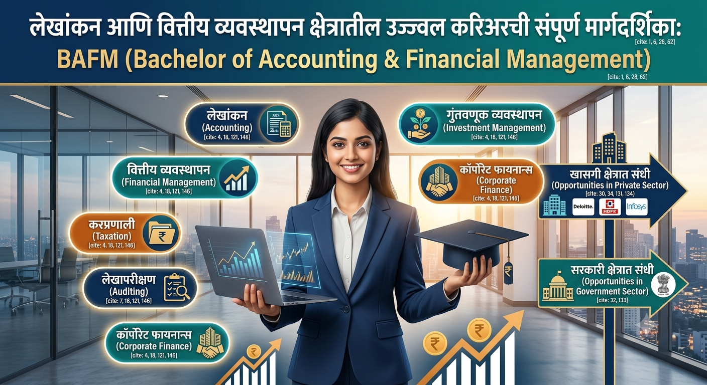 BAFM (Bachelor of Accounting & Financial Management) : लेखांकन आणि वित्तीय व्यवस्थापन क्षेत्रातील उज्ज्वल करिअरची संपूर्ण मार्गदर्शिका