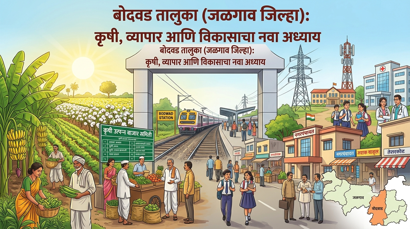 बोदवड तालुका (जळगाव जिल्हा) : कृषी, व्यापार आणि विकासाचा नवा अध्याय